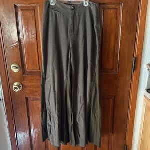 Free People Women’s Brown Wide-Leg Pants